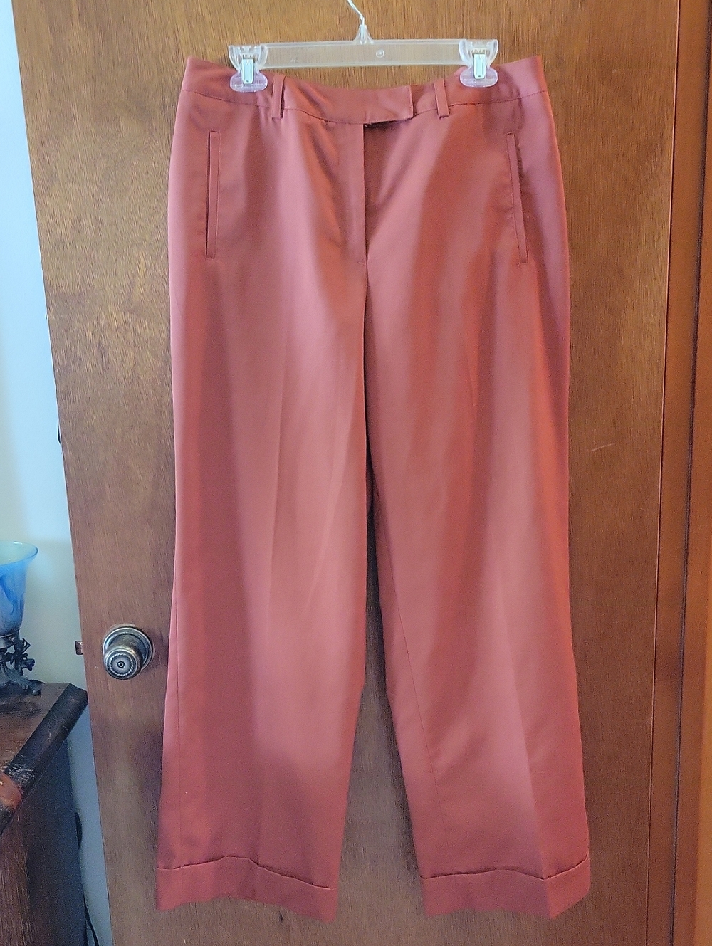 metrostyle Wide-Leg Pants in Burnt Orange